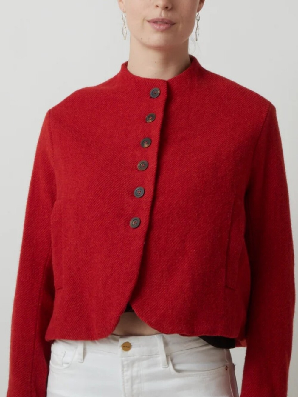 Hannoh Wessel Hannoh + Vilna Wool Jacket In Orange Size Fr 44 (XXL)